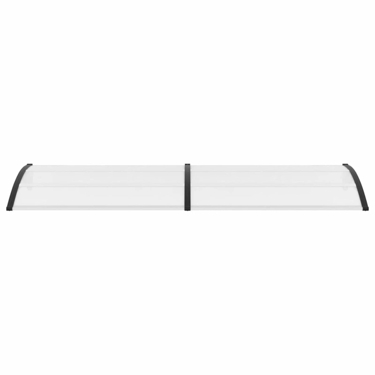 Door Canopy Black and Transparent 118.1"x31.5" PC U372115