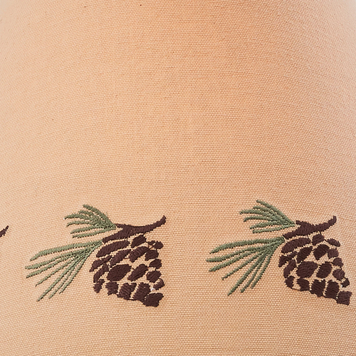 Pinecone Embroidered Shade - 12" Q275