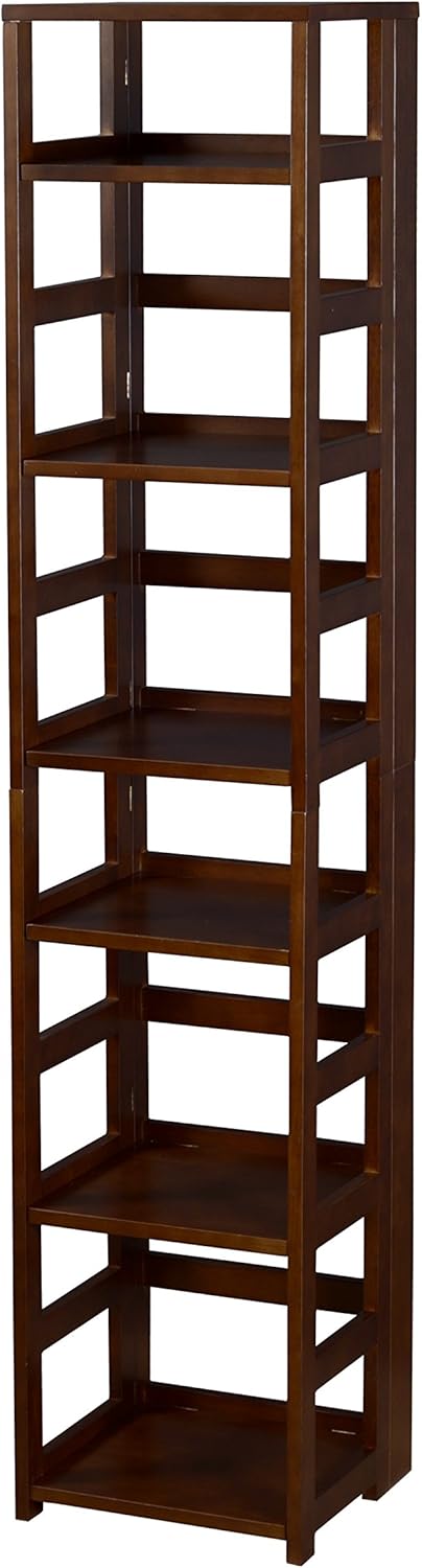 Square Folding Bookcase, 34-inch, Medium Oak U448