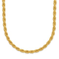 24k Yellow Gold Polished 3mm 22inch Rope Chain Necklace T46508