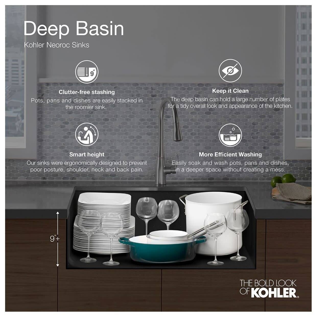 Matte Black Bar Sink S9839