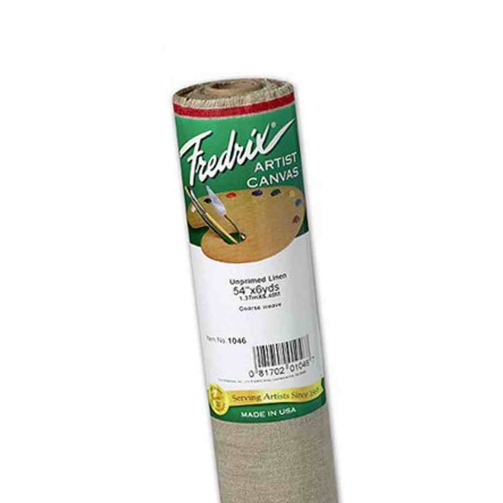 54 in. x 6 Yards Coarse Unprimed Linen Canvas Roll P2426