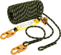 25 ft Polyester Fall Protection Rope with Alloy Steel Rope Grab, Pack of 2 J5589