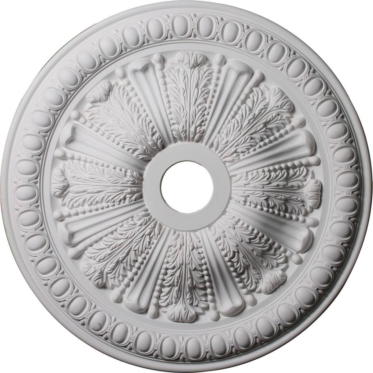27 7/8x22OD x 3 7/8x22ID x 2 1/2x22P Egg & Dart Ceiling Medallion T932