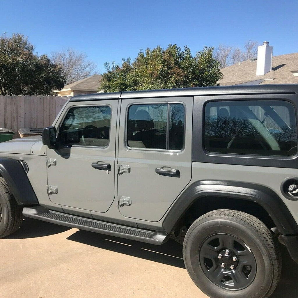 Running Boards Side Steps Bars For Jeep Wrangler Unlimited 4DR O25069