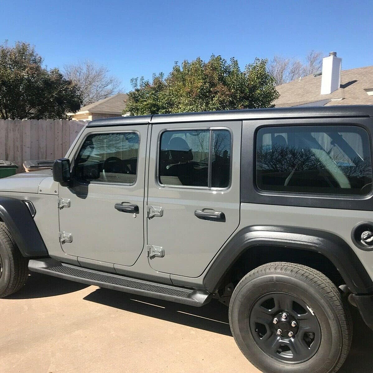 Running Boards Side Steps Bars For Jeep Wrangler Unlimited 4DR O25069