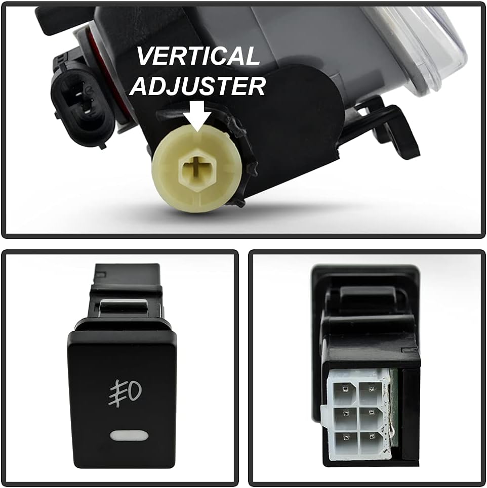 Fog Lights Assembly with Switch and Bulbs L248