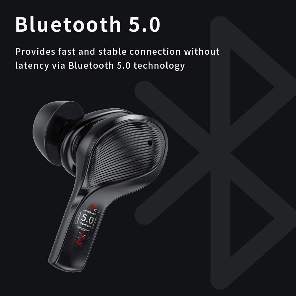 True Wireless Earbuds with 4 Microphones, ANC 8.0 Noise Reduction, Graphene Driver, USB C, 40H Playtime, IPX7 Waterproof, Pack of 2 T735