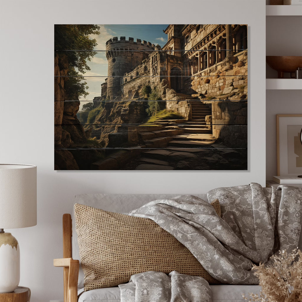 Natural Pine Wood Architecture Print X73060