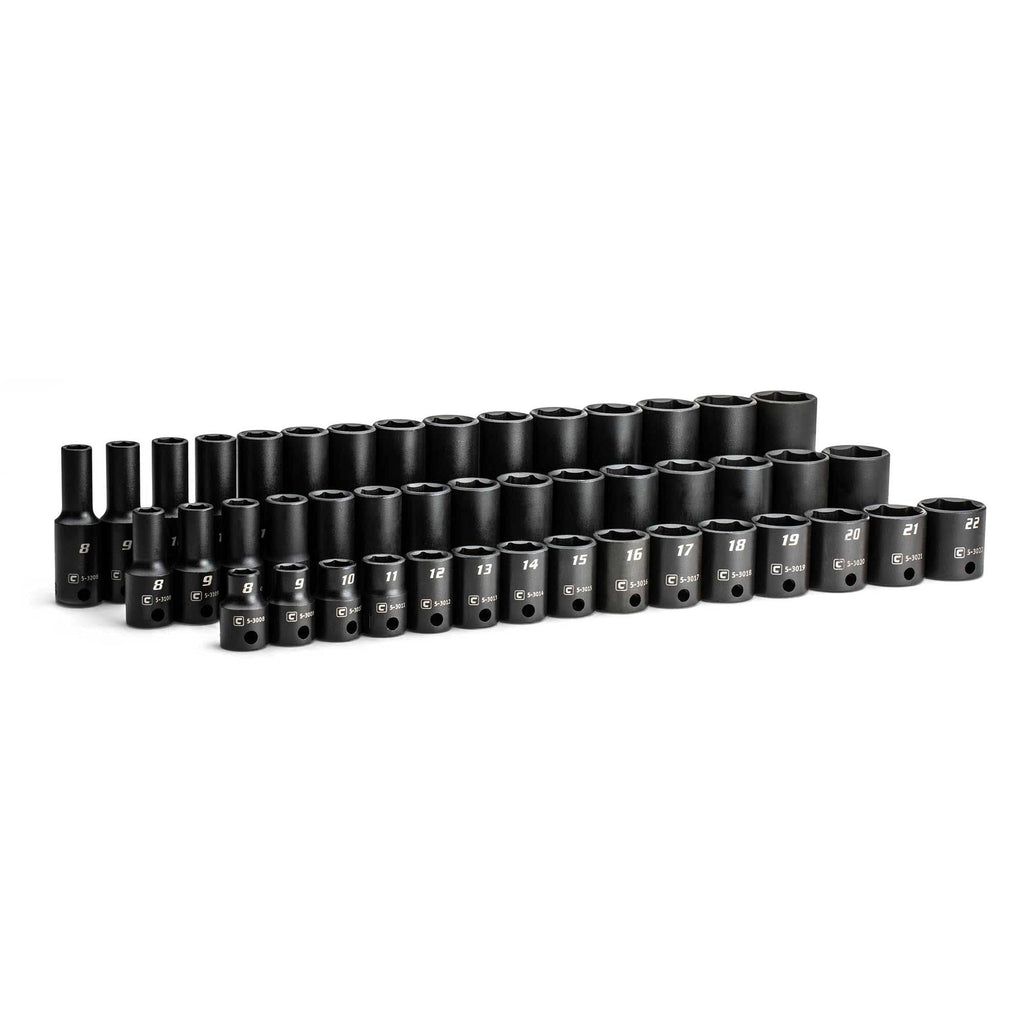 3/8 in. Drive Impact Socket Set, Metric A160