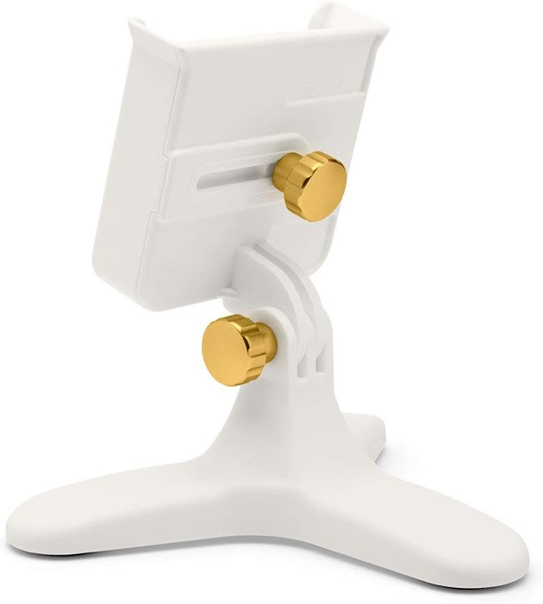 White Universal Desktop Cell Phone Holder with Red Billet Knobs Pack of 2 L311