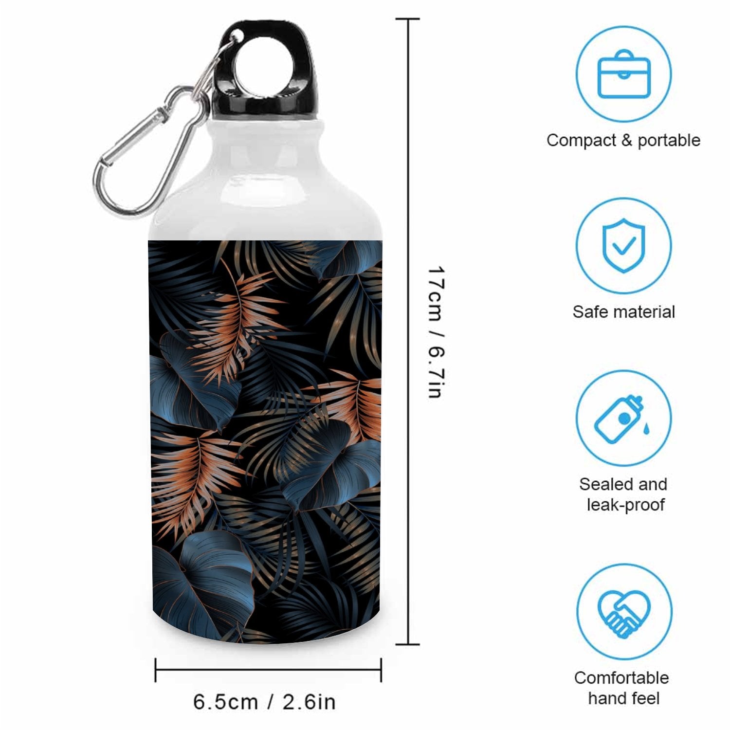400ml Sport Aluminum Water Bottle with Twist Cap W3730