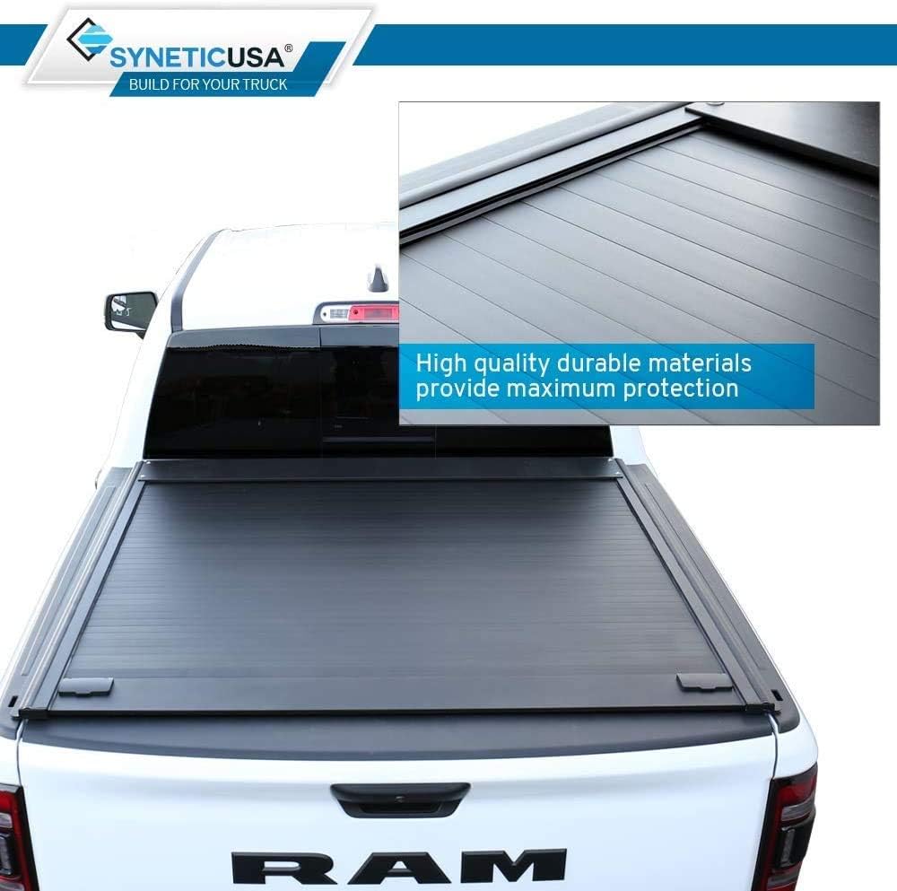 Matte Black Aluminum Retractable Hard Tonneau Cover I7099