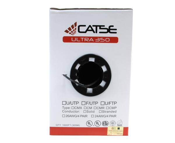 Orange 24 AWG 1000ft Cat5e Riser Bulk Ethernet Cable Y374