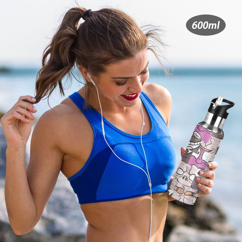 Stainless Steel Insulated Water Bottle with Straw Lid C48842