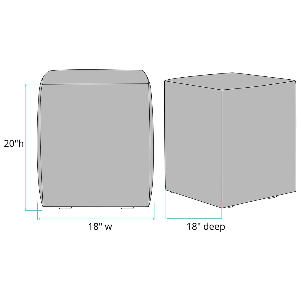 Gold Cube Ottoman E409