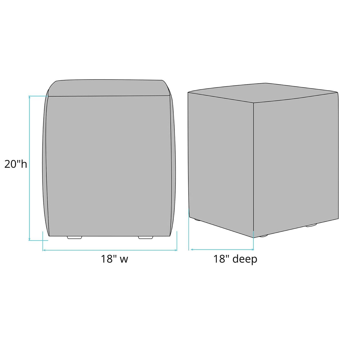 Gold Cube Ottoman E409