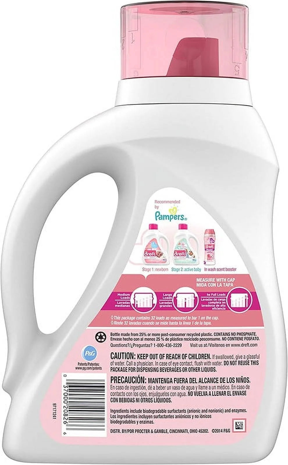 Newborn Liquid Detergent 50 oz, 32 Loads - 2 Pack C650