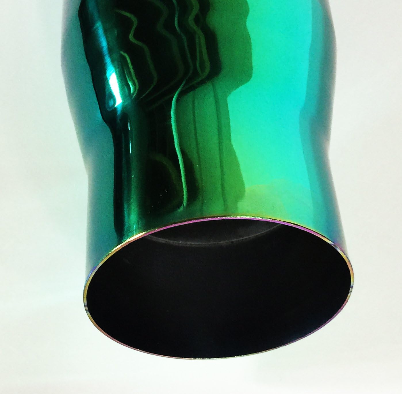 Exhaust Tip 4.00" OD 3.00" ID X 12.00" Long 3.00" Inlet Double Wall Stainless Steel Burned Color Green Pack of 2 R23483