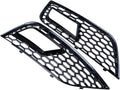 Glossy Front Bumper Fog Light Mesh Grille Pack of 2 K84852