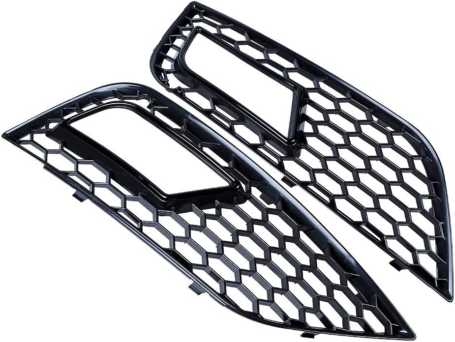 Glossy Front Bumper Fog Light Mesh Grille Pack of 2 K84852