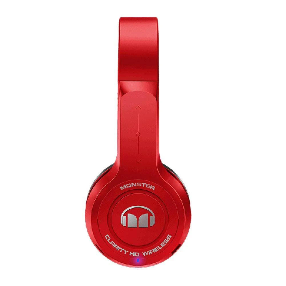 Red Wireless Bluetooth On-Ear Headphones X7871