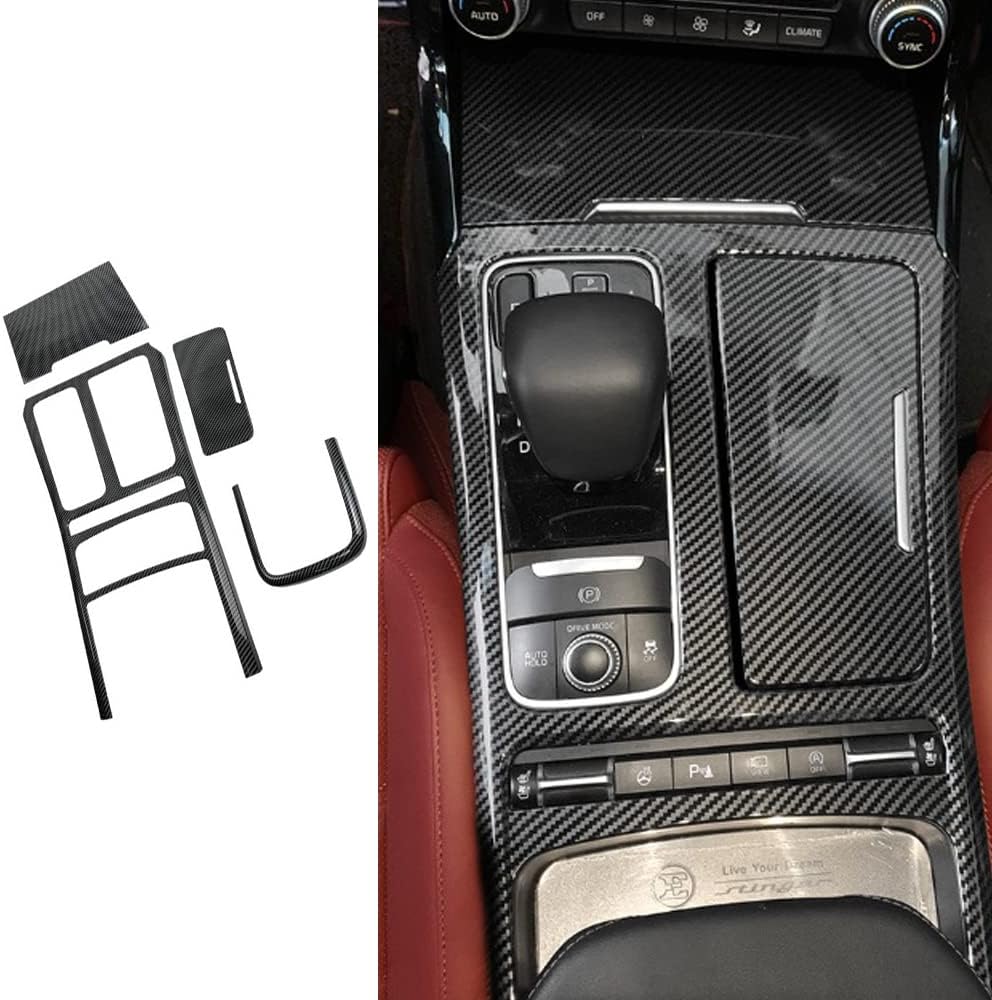 Carbon Fiber Style Car Gear Shift Panel Cover A403