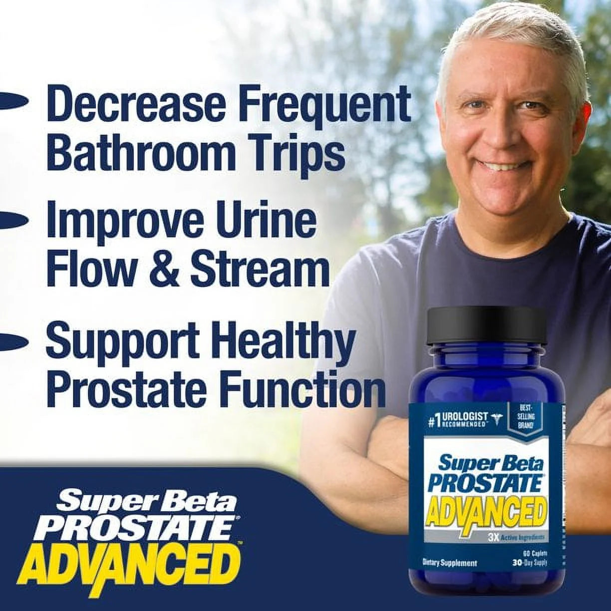 Prostate Supplement with Beta-Sitosterol, Vitamin D3, Lycopene and Reishi Mushroom, Capsules, 60 Ct K43585
