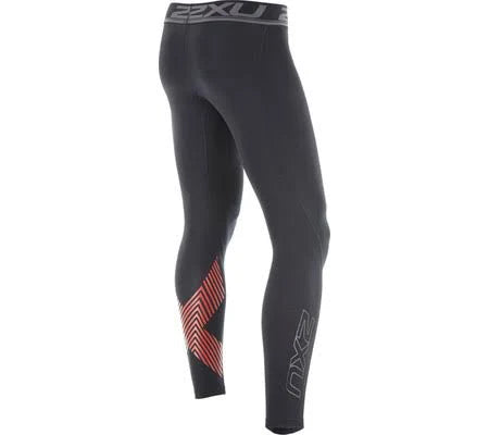 2XU Compression Tights Black / Arrow Stripe Flame Scarlet Xxs Y8941