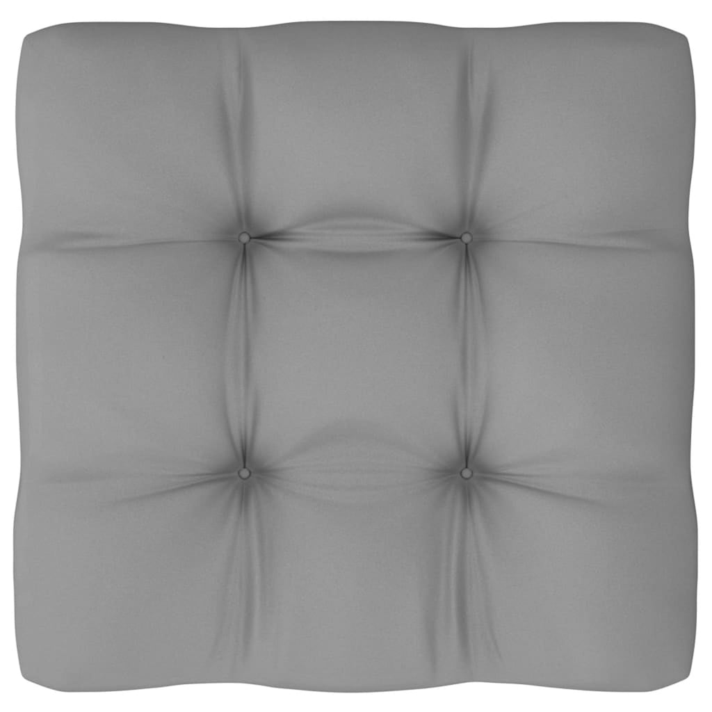 13 Piece Gray Cushioned Pinewood Sectional Outdoor Furniture Set K366