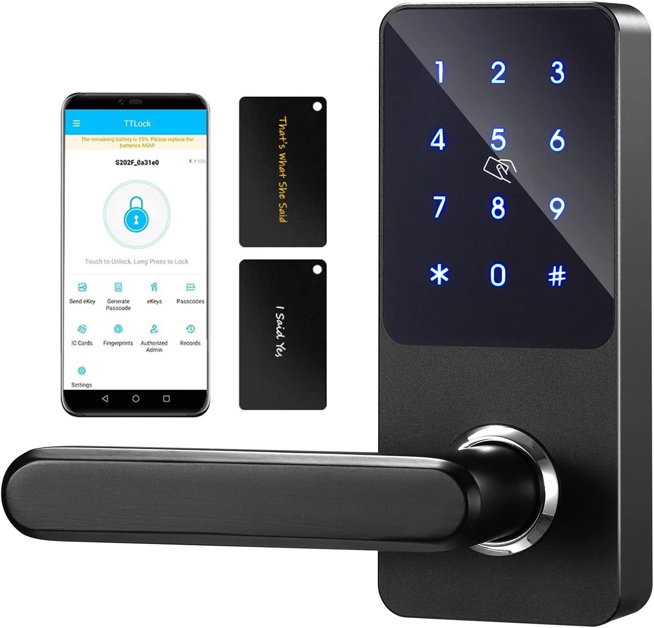 Keyless Smart Lock with Keypad and Bluetooth J62615