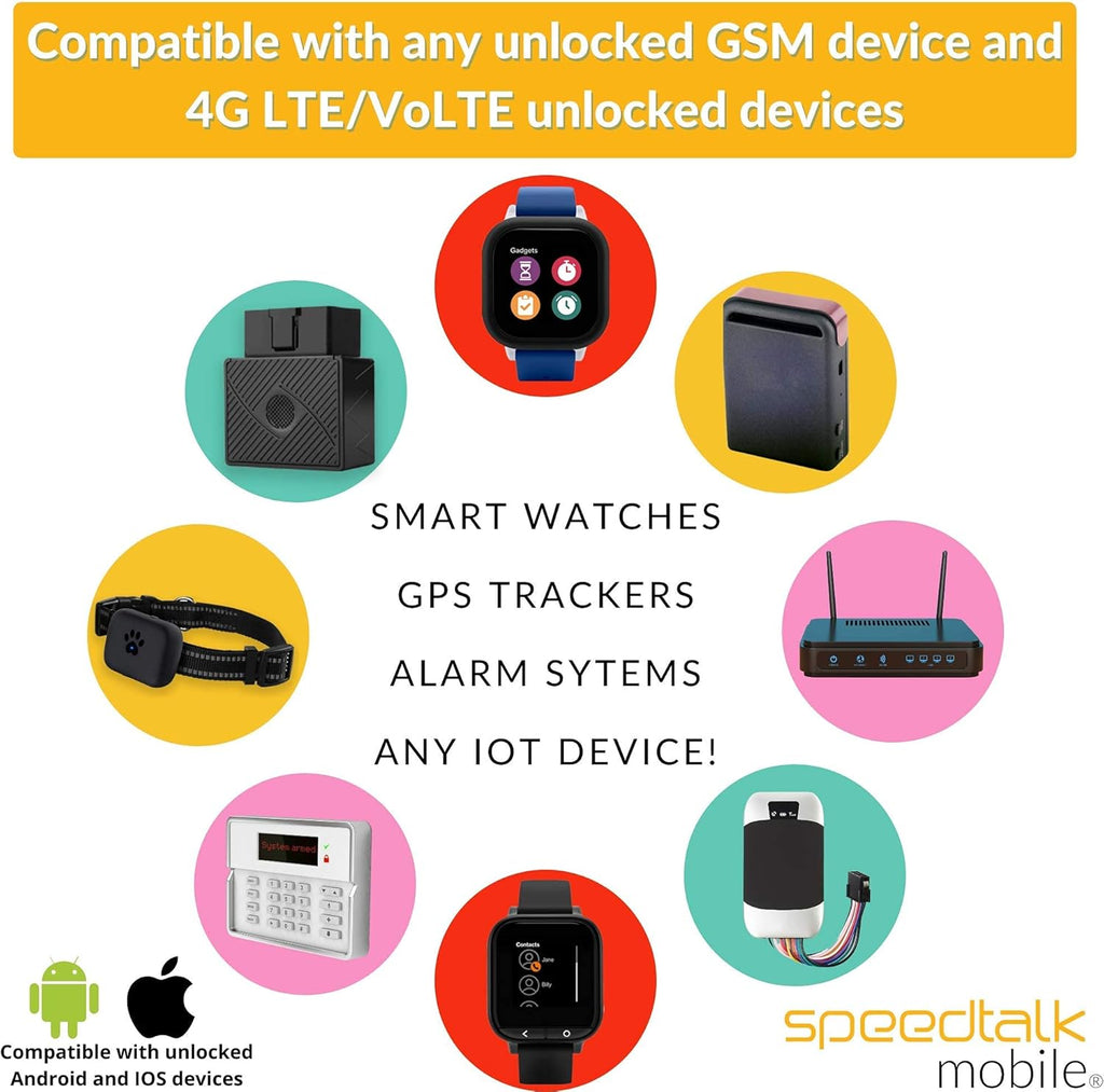 Prepaid Alarm SIM Card for GSM Security Alarm System - 1 Year Wireless Service T2156