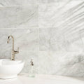 White 12x24 Polished Marble Tile H468550