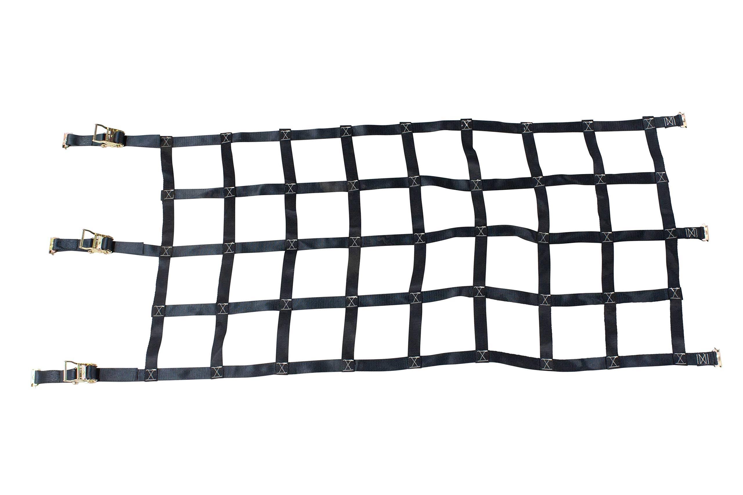 Cargo Net with Ratchet Cam Buckle E Track Fittings for Van Trailer F87456