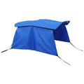 600D 3 Bow 6'L x 46"H x 67"-72"W Bimini Top Canvas Cover with Detachable Side Blocks Storage Blue F16791