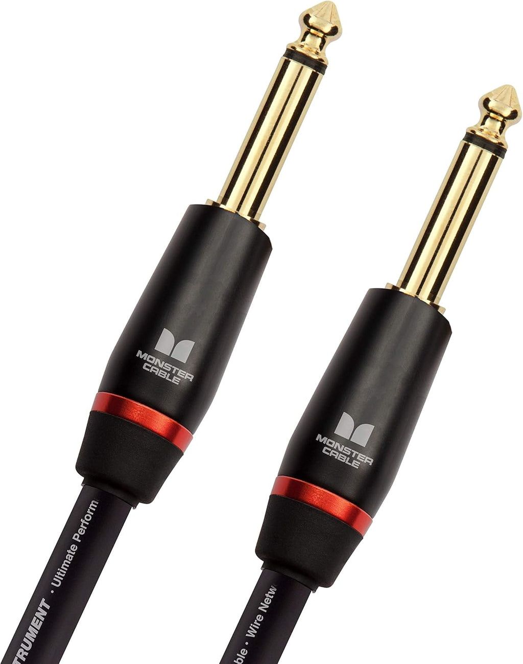 Monster Bass Instrument Cable - 12 ft - Right Angle to Straight H32399