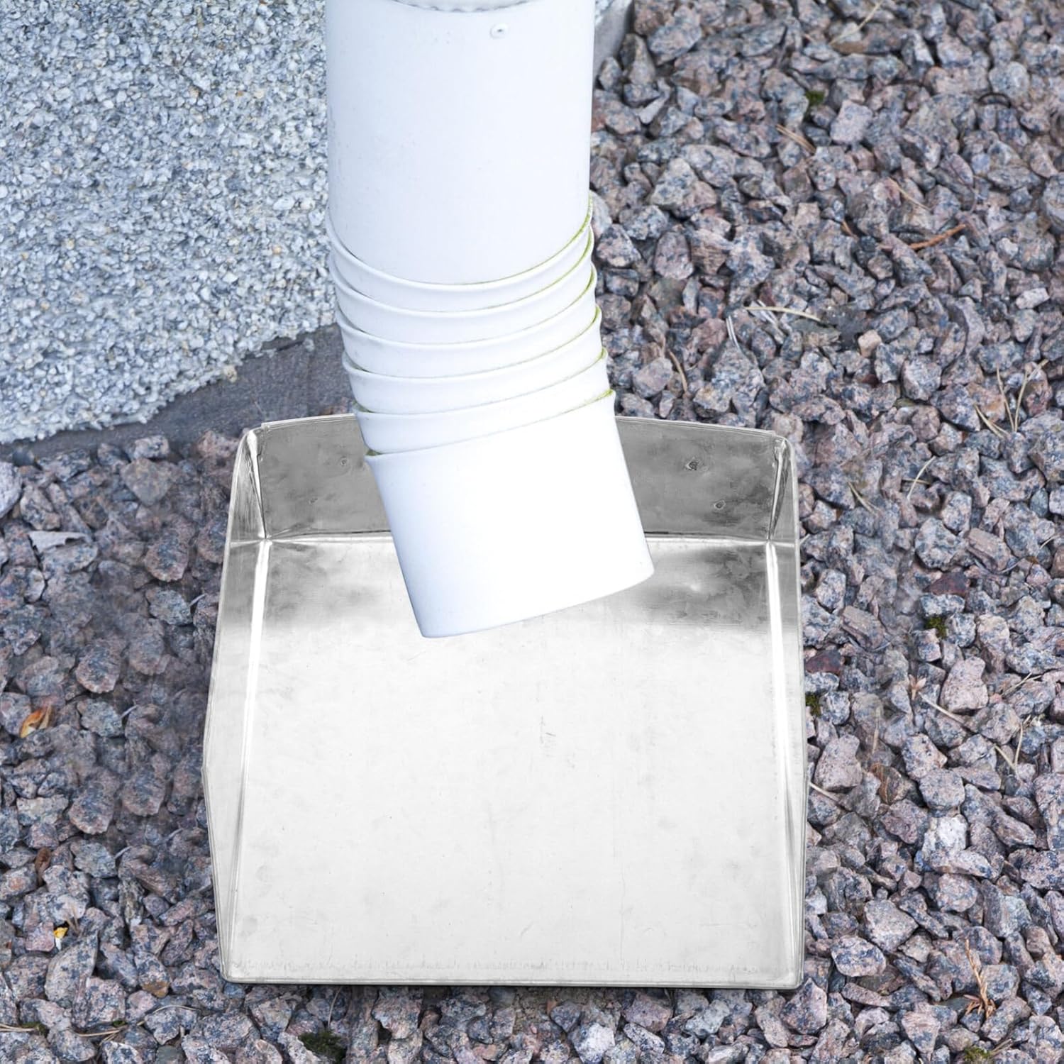 Metal Rain Gutter Downspout Splash Block W53686