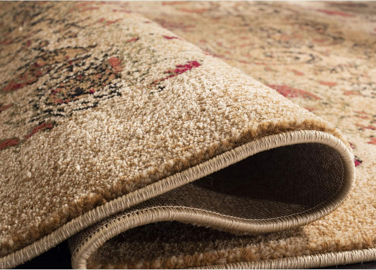 Beige & Multi Traditional Runner Rug Y3331