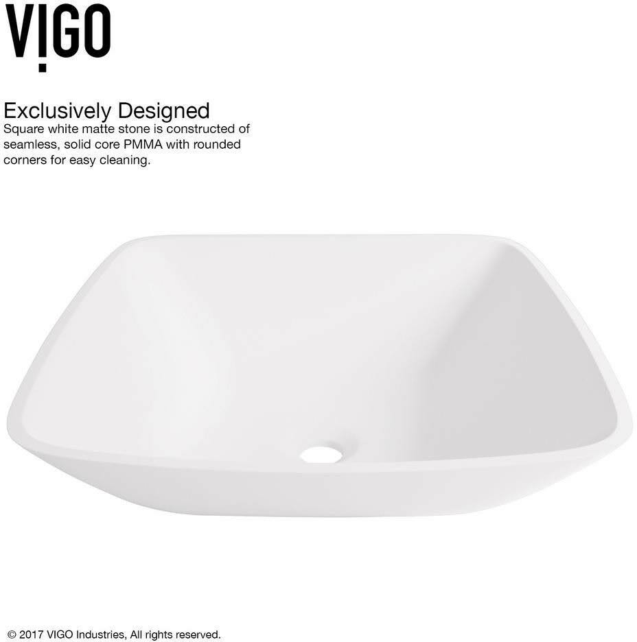 Hyacinth Matte Stone Vessel Bathroom Sink with Vessel Faucet in Brushed Nickel Y48739