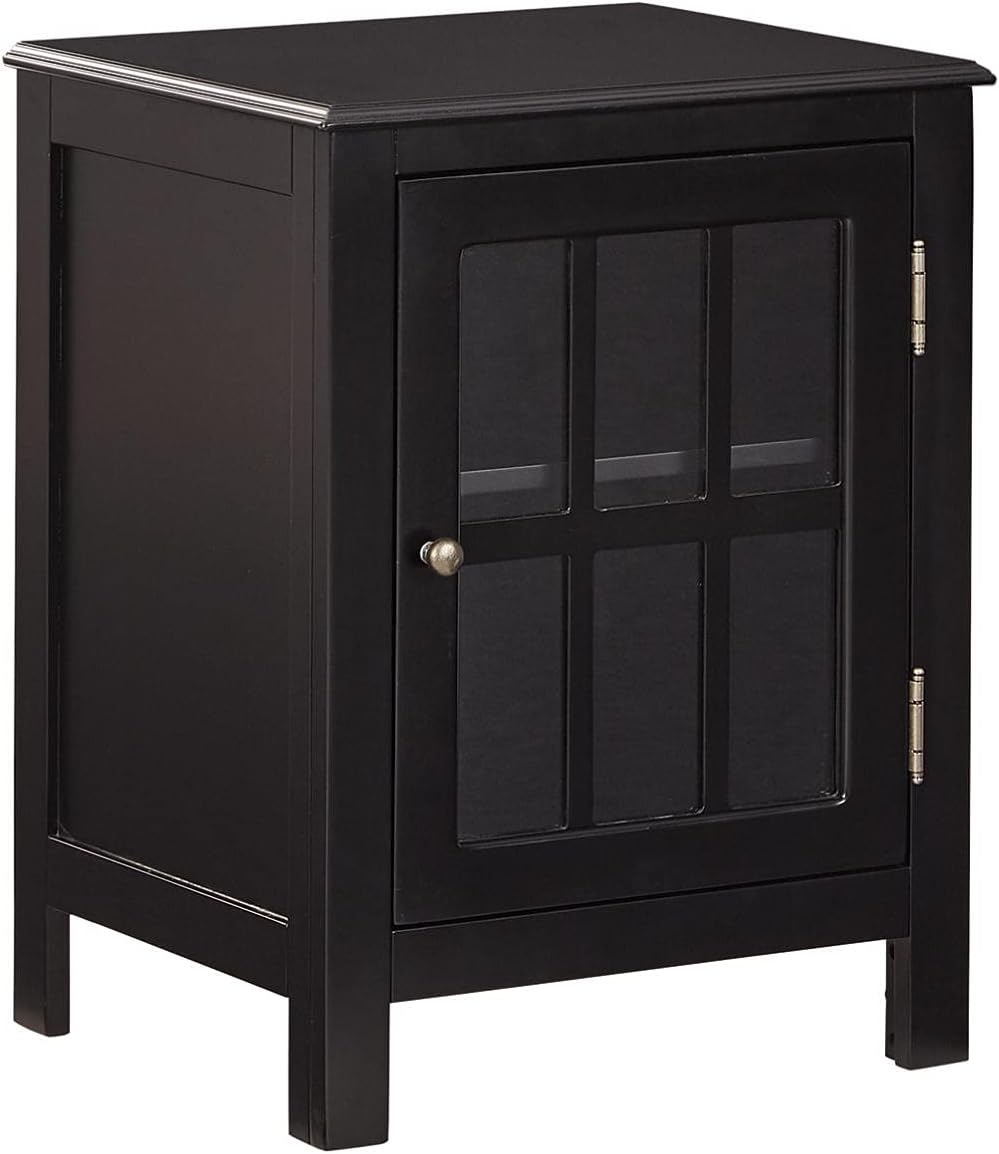 White Accent Cabinet End Table X271