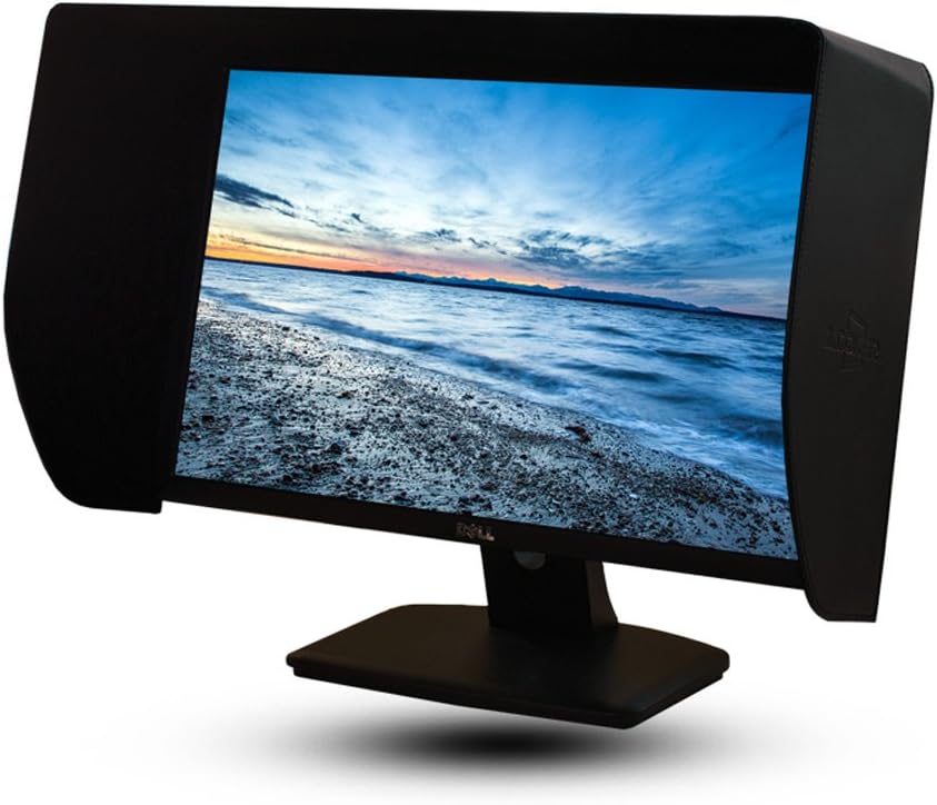 Black LCD LED Monitor Sunshade Hood Pack of 2 M8925