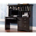 Espresso L-Shape Gaming Desk with Hutch O9918