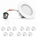 12-Pack Dimmable LED Recessed Downlight, 10W, 700 Lumens, 5000K X266