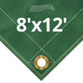10 oz Green Canvas Tarps 8' x 12' F1290