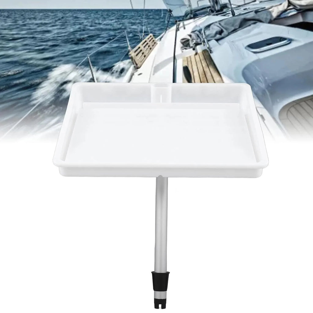 White Boat Fillet Cutting Board with Rod Holder P141106