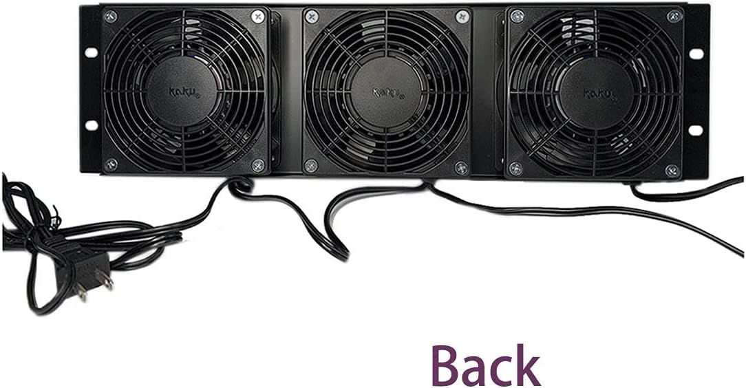 Rack Mount Fan Panel 3U, Pack of 2 W619
