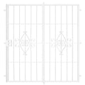 White Projection Mount Outswing Steel Patio Security Door H64099