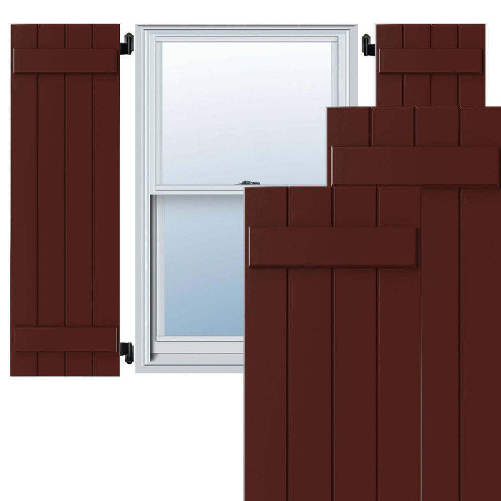 Composite Board-n-Batten Shutters (Per Pair) J7617