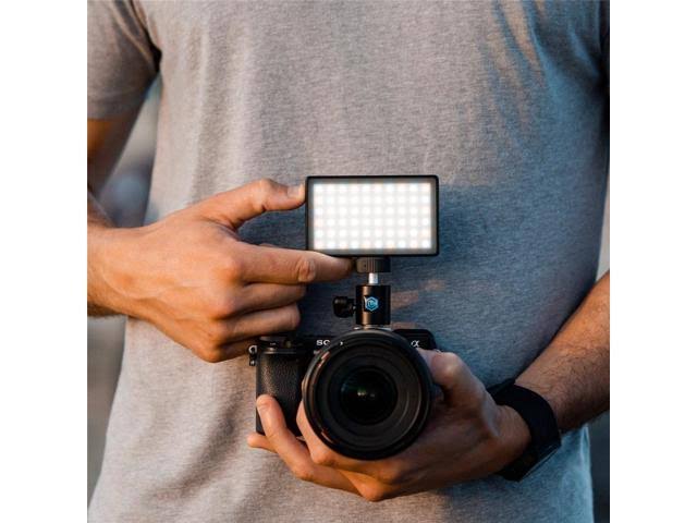 LED Light with Ball Head Camera Mount and Light Stand Adapter J611