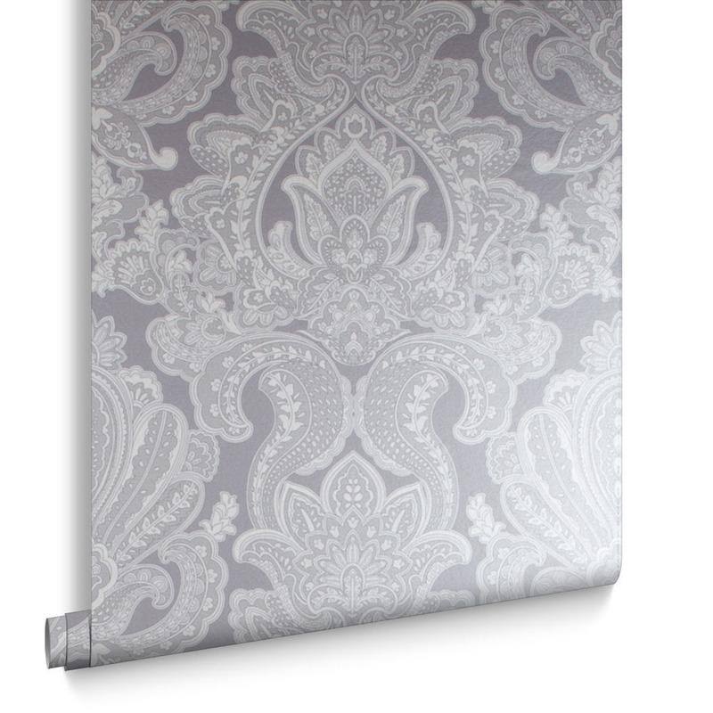 Souk Damask Cardamom Wallpaper D6812